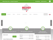 Tablet Screenshot of holz-becker.com